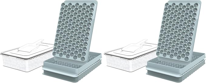 WIBIMEN Mini Ice Cube Trays, Small Tiny Round Pebble Crushed Nugget Ice Trays by WIBIMEN