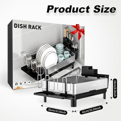 Ewaiira Dish Drying Rack, 304 Stainless Steel Dish Racks - Image 3