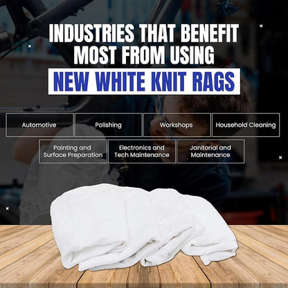 Premium White T-Shirt Cleaning Rags – White Cotton Rags - Image 5