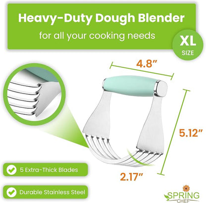 Spring Chef XL Stainless Steel Pastry Cutter Tool - Image 3