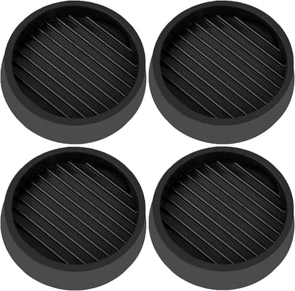 4X4 Round Rubber Caster Cups, Non Slip Furniture Pads, Anti-Slip Gripper by VOCOMO