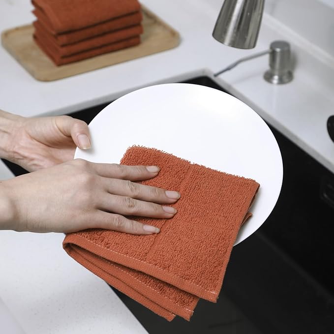Glynniss Kitchen Dish Cloths Highly Absorbent Dish Rags 100% Cotton Wash Cloths - Image 3