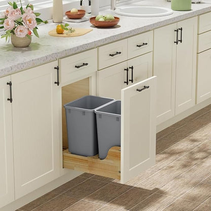 ROOMTEC 35QT Kitchen Trash Can, Lightweight and Sturdy Slim Trash Can, - Image 9
