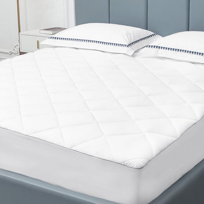 Sunflower Full Mattress Pad Cover, Cotton Mattress Cover Hypoallergenic by SunflowerHometexUS