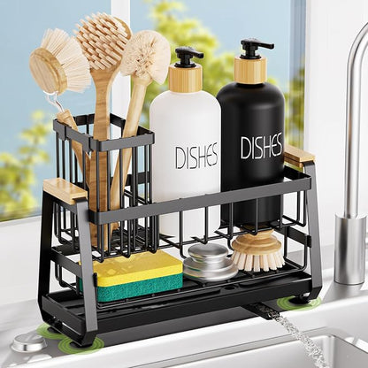 Sponge Holder for Kitchen Sink, Kitchen Sink Caddy by AUMOVAWA