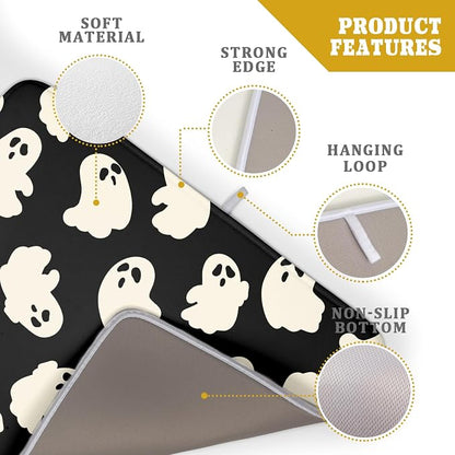 Halloween Ghost Dish Drying Mat 16X18 Inch Spooky Halloween Drying Mat - Image 4