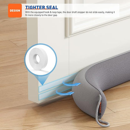 MAGZO Door Draft Stopper, 36 Inch x 2pcs Under Door Draft Blocker Noise Stopper - Image 6