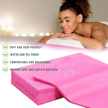 800 Pcs Disposable Bed Sheets 31" x 71" Massage Table Sheets Non Woven Fabric - Image 2