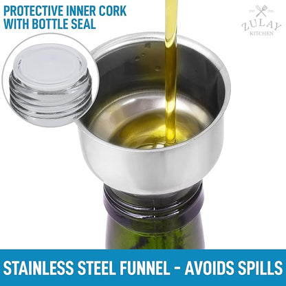 Zulay Kitchen (2 pack 17oz Olive Oil Dispenser Bottle - Image 6