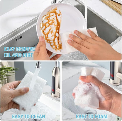 YoleShy 48 Pack White Sponges Kitchen Natural Compressed Cellulose Sponges - Image 3