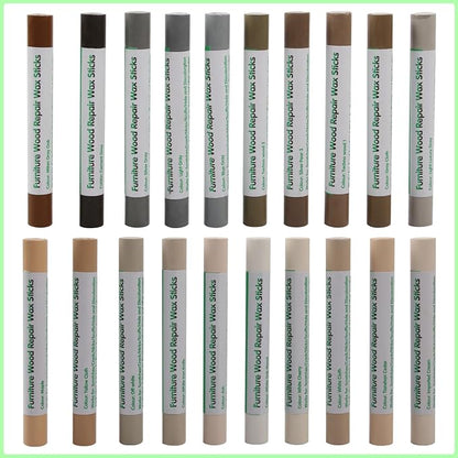 Furniture Markers Touch Up, 20 Colors Wood Filler Sticks, Wood Wax Crayons - Image 8