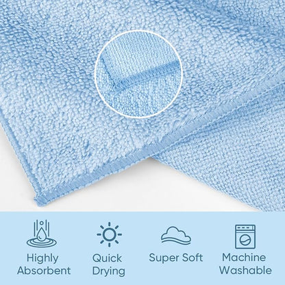 HOMEXCEL Microfiber Washcloths 24 Pack, Highly Absorbent and Soft Face Towel - Image 2
