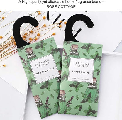 ROSE COTTAGE Large 12 Packs Peppermint Hanging Closet Deodorizer Air Freshener - Image 6