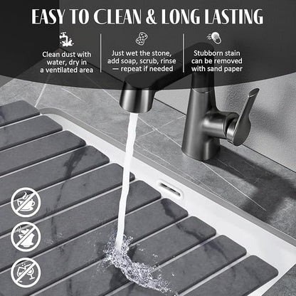 2 PCS Large Stone Dish Drying Mat - Image 6
