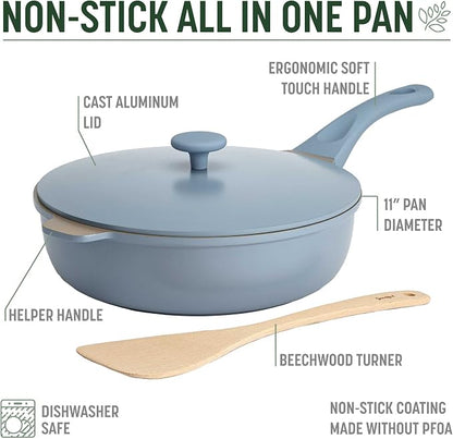 Goodful All-in-One Pan, High-Performance Cast Construction, Dishwasher Safe - Image 4