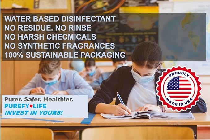 Purefypro Disinfectant Airesol Spray Eliminate 99.9999% Virus and Germs. No - Image 4
