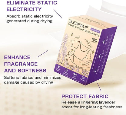 CLEARALIF All in One Laundry Detergent Sheets Kit, Lavender Scent, 160 Loads - Image 4