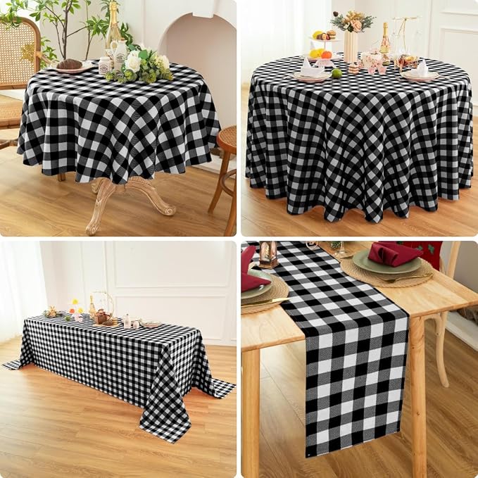Classic Gingham Buffalo Tablecloth Fabric - Image 4