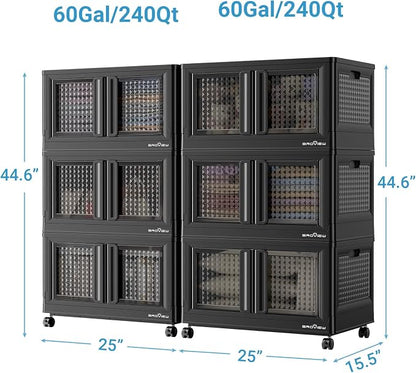 BROVIEW 120Gal Stackable Storage Bins - Image 2