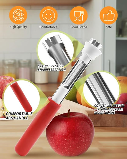 2 in 1 Apple Corer and Peeler Tool, Fruit Vegetable Corer and Peeler Tool - Image 2