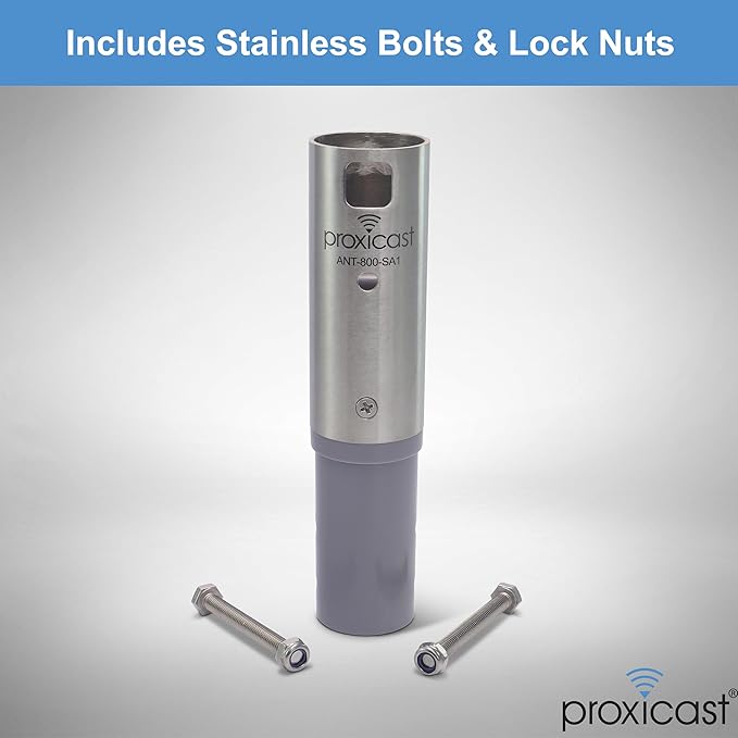 Proxicast Starlink Antenna Adapter for J-Max Antenna Mounts - Stainless Steel Coupler for V2 Rectangular Starlink Satellite Dish Antenna (ANT-800-SA1)