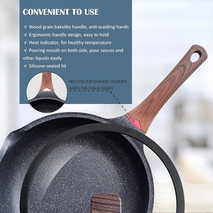 Vinchef Nonstick Deep Frying Pan Saute Pan - Image 4