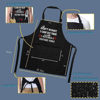 ONFAON Funny Apron for Men Women, Father's Day Gifts, Gifts for Mom, Birthday - Image 3