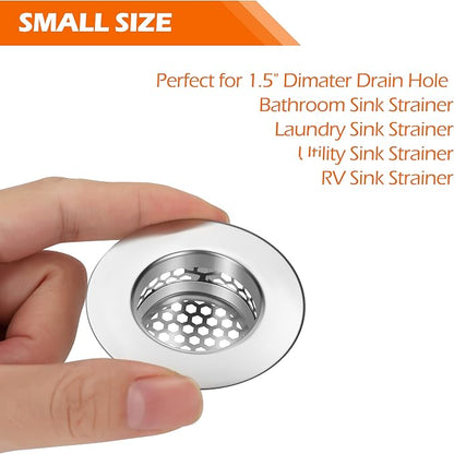 Bathroom Sink Strainer, Bathtub Lavatory Sink Drain Strainer Hair Catcher - Image 3