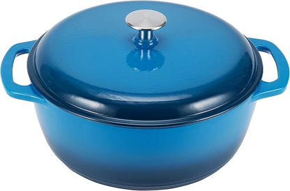 Amazon Basics Enameled Cast Iron Dutch Oven Pot by AmazonBasics