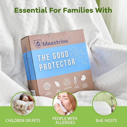 Luxury Queen Size Tencel Waterproof Mattress Protector Deep Pocket - Image 5