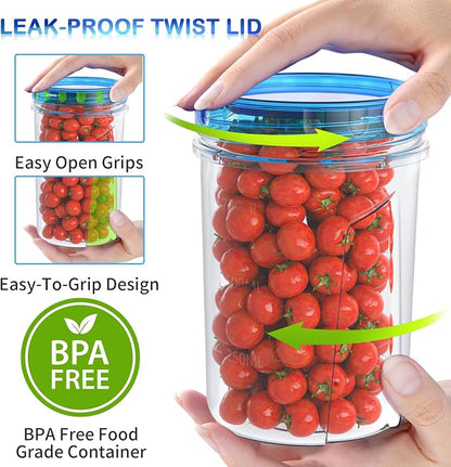 Food Storage Freezer Containers Clear bottom - Image 4