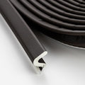 Weather Stripping Door Seal Strip - Soundproof Q-Shaped Foam for Exterior Door Frame, Large Gap Seal, Noise Cancelling, Easy to Install (Brown, 40FT)