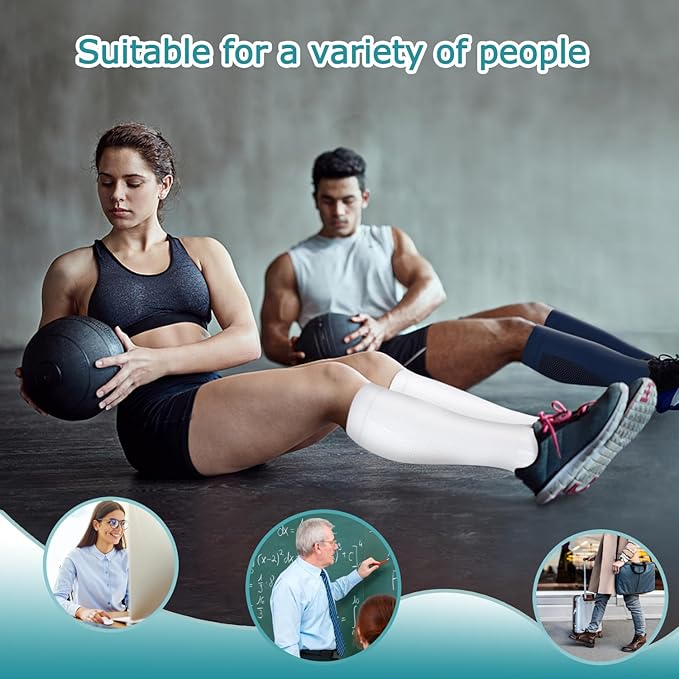 ACTINPUT 8 Pairs Compression Socks for Women & Men,Support Compression Stockings for Medical Running Athletic