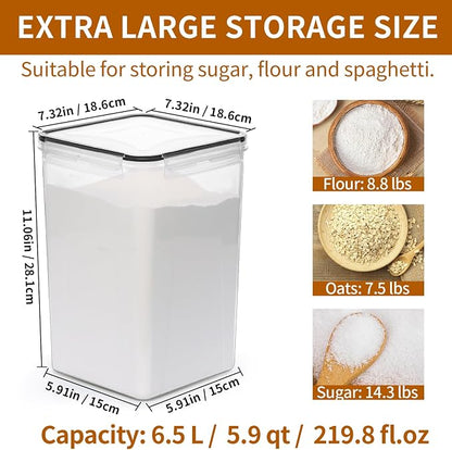 HKJ Chef 4 Pack Extra Large Airtight Food Storage Containers - Image 2