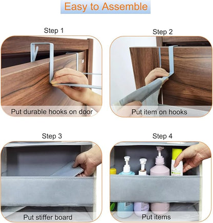 Extra Large Over The Door Organizer Storage 5-Shelves and 10 Side Pockets - Image 7