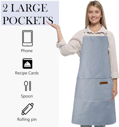 Handepo 4 Pcs Kitchen Aprons - Image 5