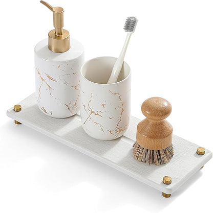 Razborci Water Absorbing Stone Sink Caddy Kitchen Sink Organizer Tray, by Razborci