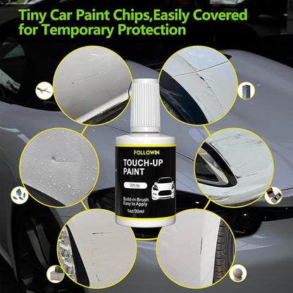 FOLLOWIN White Touch Up Paint for Cars, Car Paint Scratch Repair, Built-in - Image 2