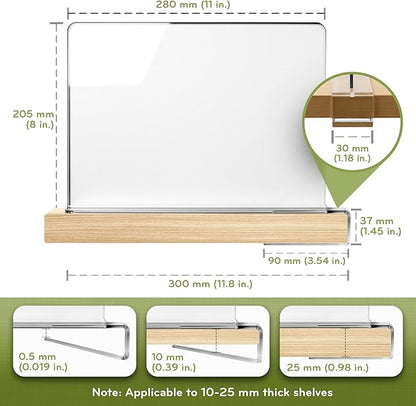 Acrylic Shelf Dividers for Closet Organization, and Books Organization - Image 2