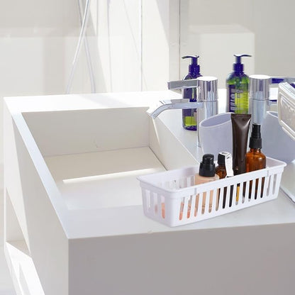 Domensi 24 Pcs Slim Plastic Storage Baskets Tray - Image 6