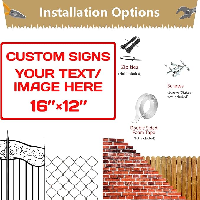 Customised Christmas Decoration Signs, Aluminum Weatherproof Metal Sign - Image 4