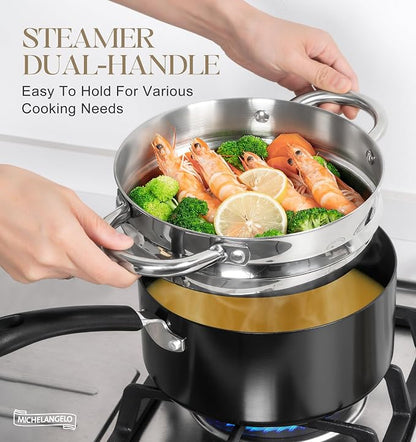 MICHELANGELO Nonstick Saucepan - Image 2