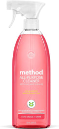 Method All-Purpose Cleaner, Pink Grapefruit, Plant-Based and Biodegradable Formula Perfect for Most Counters, Tiles, Stone, and More, 28 oz spray bottle