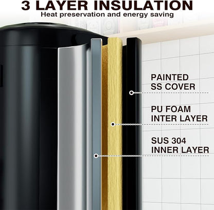 Electric Heating Insulated Beverage Dispenser-12 L/3.2 Gallon Hot Drink Beverage - Image 5