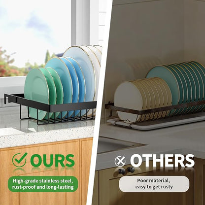 Over The Sink Dish Drying Rack, Expandable 2-Tier Stainless Steel Over The Sink - Image 7