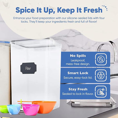 Chef's Path Extra Large Tall Airtight Food Storage Containers, Airtight Food - Image 6