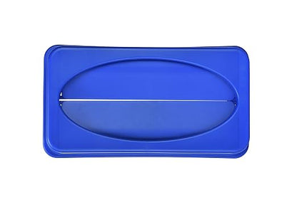 Alpine 23 Gallon Slim Trash/Recycling BIN Swing LID Blue - Image 5