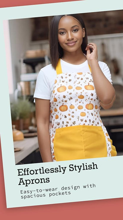 Vintage Floral Apron for Women - Image 5