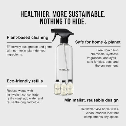 Public Goods Multi Surface Cleaner Refill & Glass Spray Bottle | All Purpose - Image 4