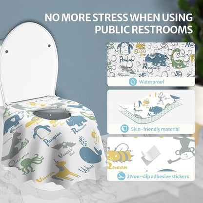 Blissful Diary 20 Pcs Toilet Seat Covers Disposable - Image 2